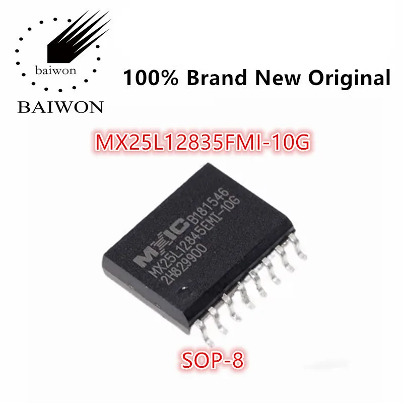 

100%New Original MX25L12835FMI-10G Memory chip NOR flash memory 2.7-3.6V 128MBIT MX25L12835FMI-10G