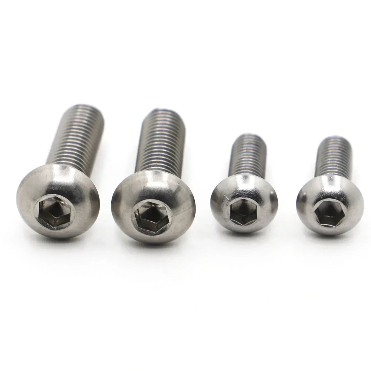 

M1.6 M2 M2.5 M3 M4 M5 M6 M8 M10 Винты из нержавеющей стали 304 с шестигранной головкой и круглой головкой Механический винт ISO7380