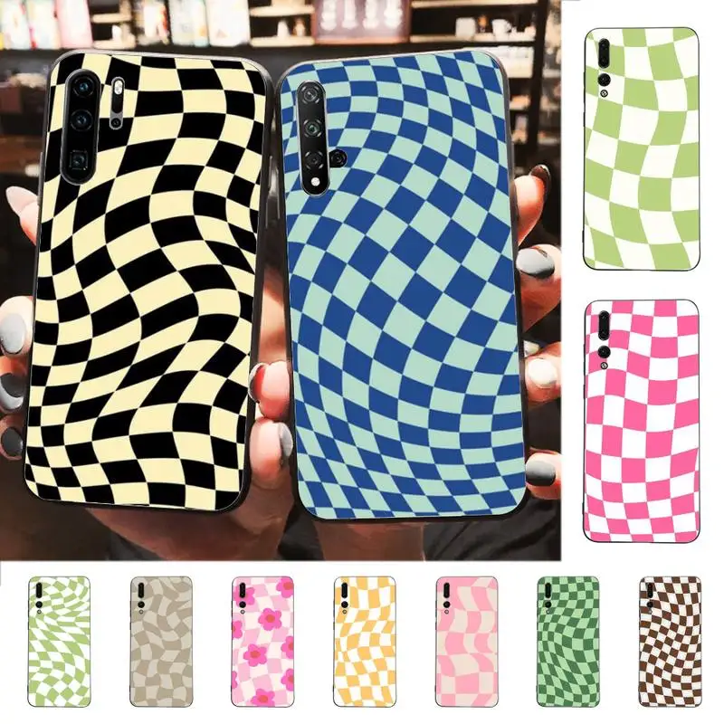 

Crazy Checkers Phone Case for Huawei P30 40 20 10 8 9 lite pro plus Psmart2019