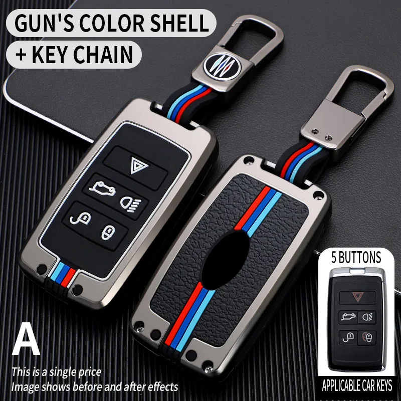 

Car Key Case Holder Keychain For Land Rover Range Rover Discovery 5 Sport 2018 2019 For Jaguar XEL E-PACE 2019 Accessories