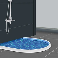 100cm silicone bathroom water stopper blocker shower dam non slip dry and wet separation flood barrier door bottom sealing strip