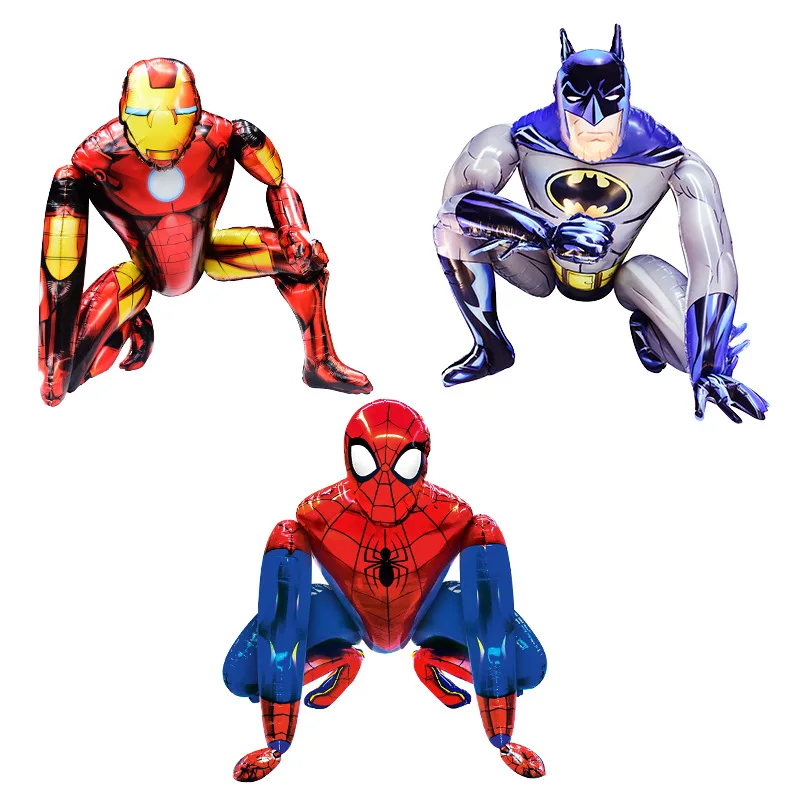 

Горячая Распродажа 3D трехмерный супергерой воздушный шар из алюминиевой пленки детское украшение для темативечерние детская вечеринка на ...