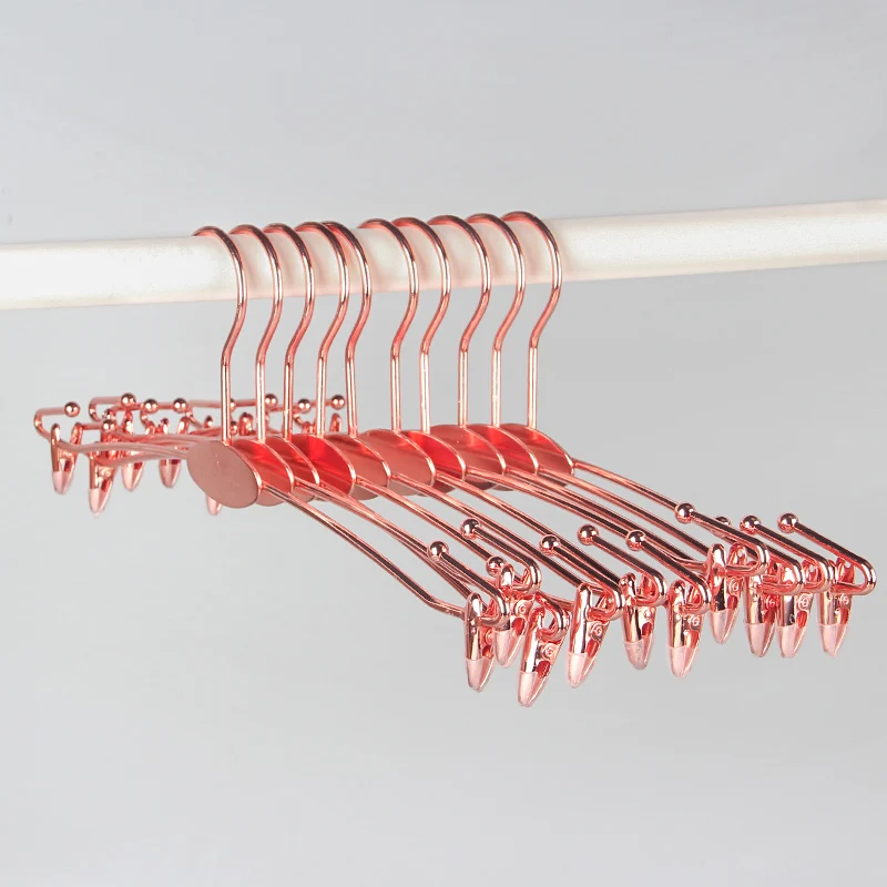 

Metal Bathrooms Cloth Hanger 10PCS Portable Underwear Hangers Bra Clips Socks Panty Racks Home Drying Clothes Hanger with Clips