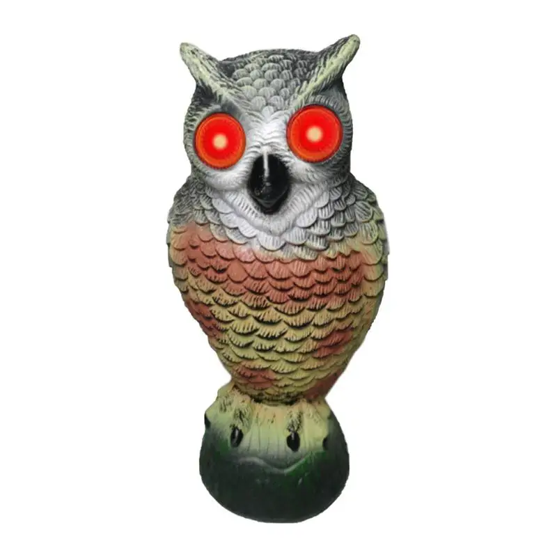 

Owl Statue Fake Owl Statue Bird Repellents Devices Horned Owl Scarecrow Sculpture To Keep Birds Away Outdoor Natural Enemy Bird