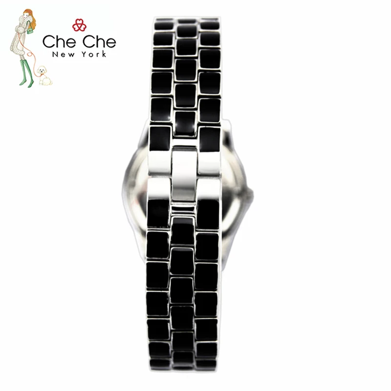 CHE CHE CC022 women's watch Gifts HK style rhinestone dazzling color full of diamonds temperament minimalist calendar function enlarge