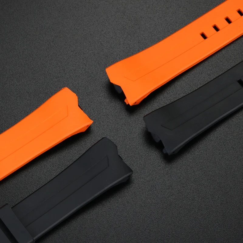 Elvis 80th Anniversary Rubber Wtrap Strap For Hamilton Adventure H24585331 H24551331 Water Proof Silicone Replacement Strap 20mm
