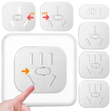 1/3pcs Sliding Type Power Socket Protection Covers Anti-electric Shock Switch Safety Plug Protective Cover Baby Safety Supplies 