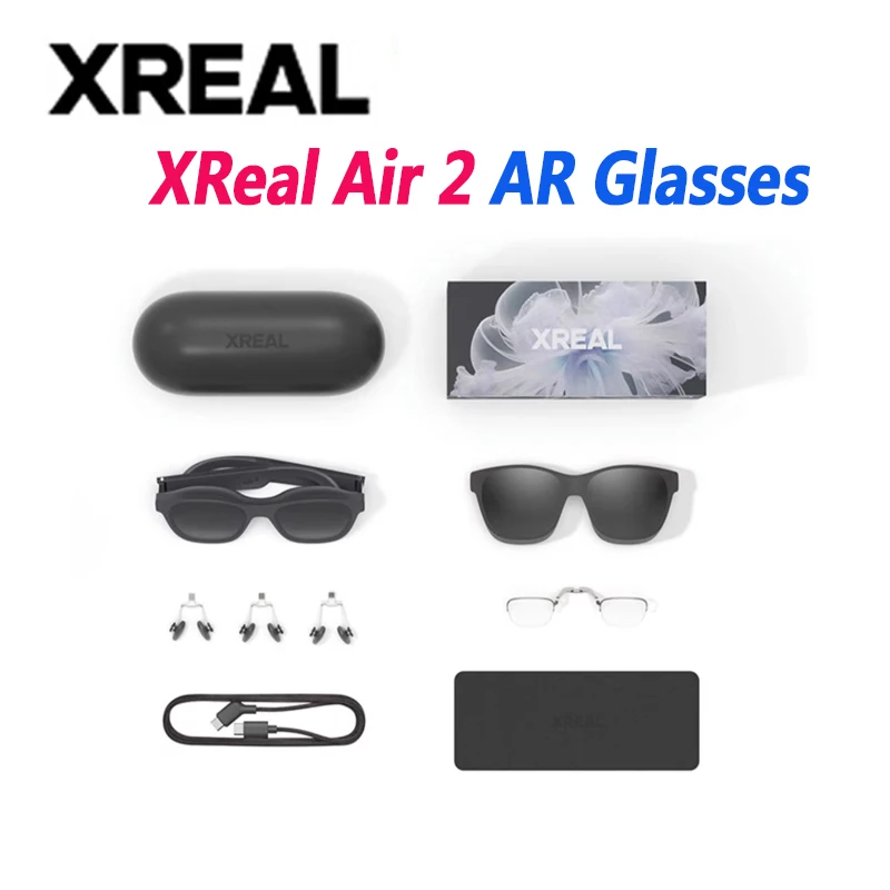 

Очки виртуальной реальности XREAL Air 2 Smart AR, портативные игровые очки с микроорганическим светодиодом, с прямым подключением, Sony 2023