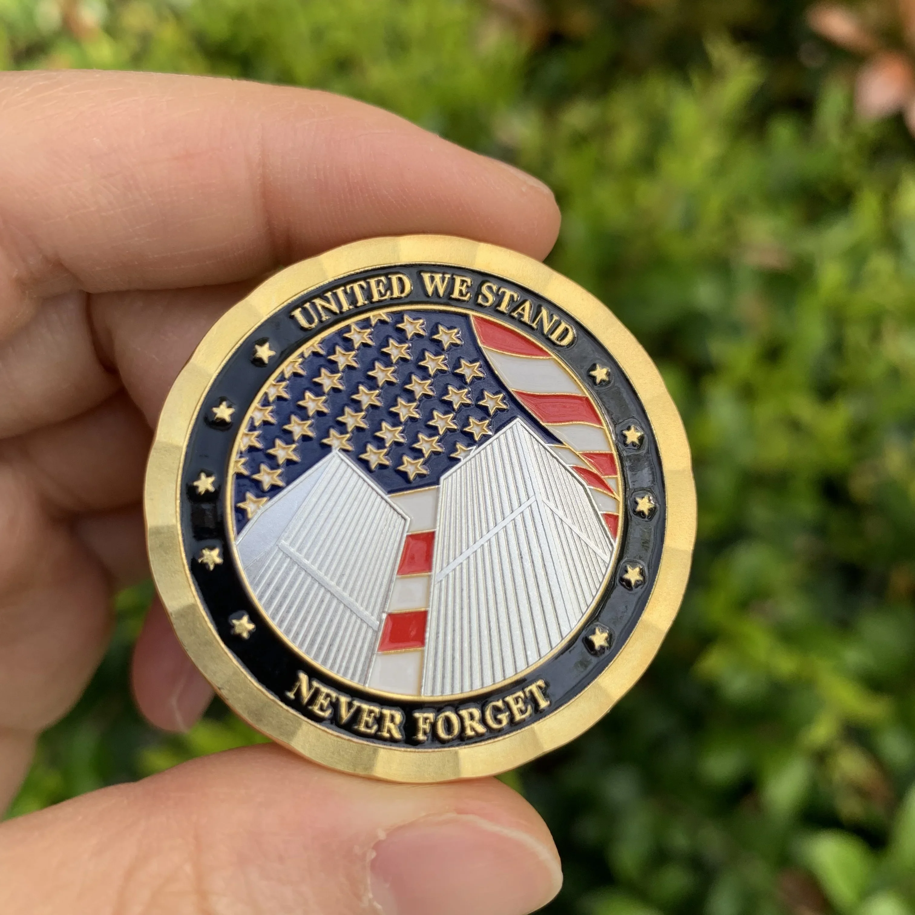 США 9/11 Всемирный торговый центр Towers United We Stand Never Forget Сувенирные монеты Honoring The Memory