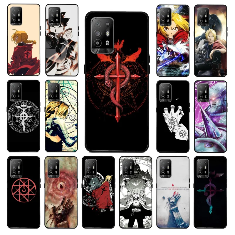 

Full Metal Alchemist Anime Phone Case for OPPO A54 A74 A94 A53 A53S A9 A5 A15 A91 A95 A73 A31 A52 A93 A92