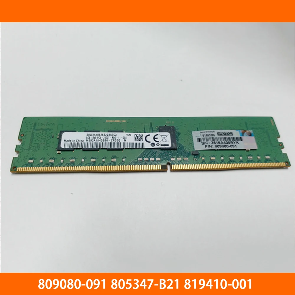 Server Memory 809080-091 805347-B21 819410-001 8G 1RX8 DDR4 2400 REG Fully Tested