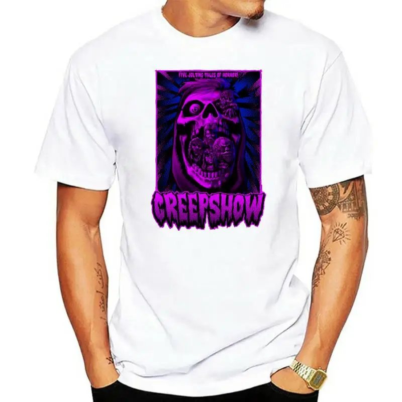 

Мужские черные футболки Creepshow, футболка, одежда, высококачественные топы, футболка