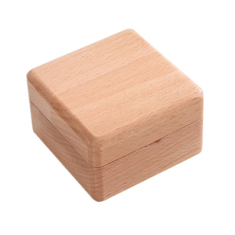 

1pc Exquisite Jewelry Box Gift Wrapping Box Wood Packaging Storage Box