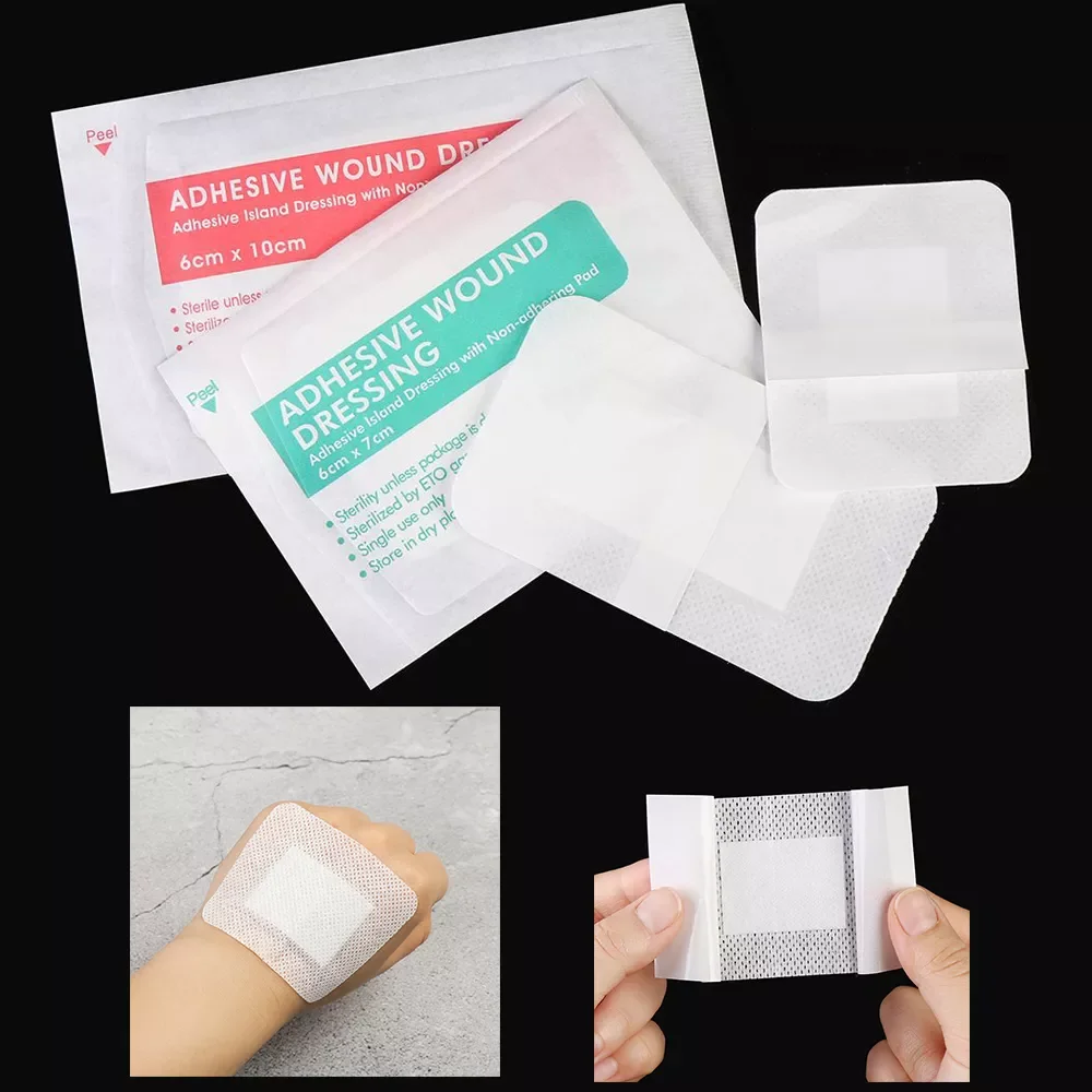

10/50/100 Pcs Emergency Survival Kit Breathable Self-adhesive Wound Dressing Band Aid Bandage First Aid Wound Hemostasis Tools