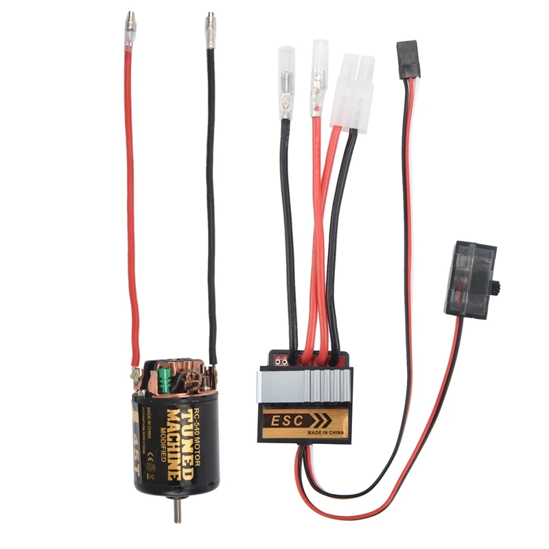 

320A ESC + 540 щеточный двигатель 45T для радиоуправляемого автомобиля Axial SCX10 Traxxas TRX4 D90 HSP Tamiya Redcat, запчасти