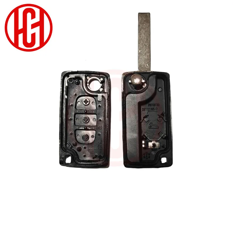 ID46 чип 433 МГц ASK HU83 VA2 для Citroen C2 C3 C4 C5 C6 Xsara Berlingo для Peugeot 207 307 308 407 607 807 откидной дистанционный автомобильный ключ (art.: 3920cd15e6bc4) - 3920cd15e6bc4
