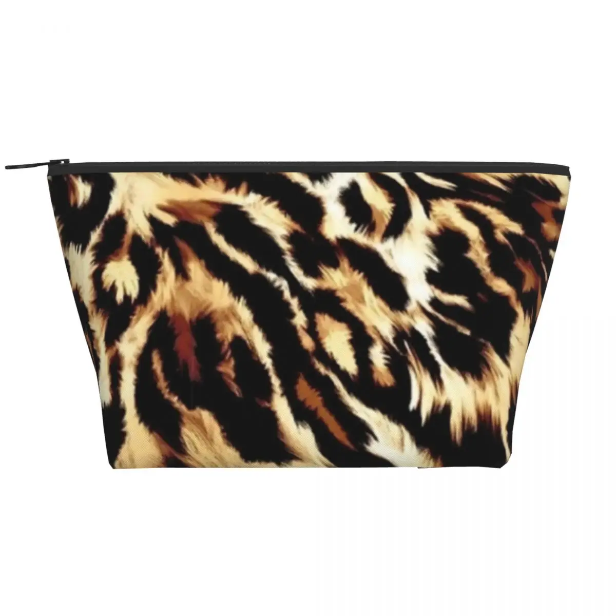 

Animal Chic Zip Storage Organizers Leopard Print Organization For Makeups Makeup Pouch Women's Cosmetic Bags