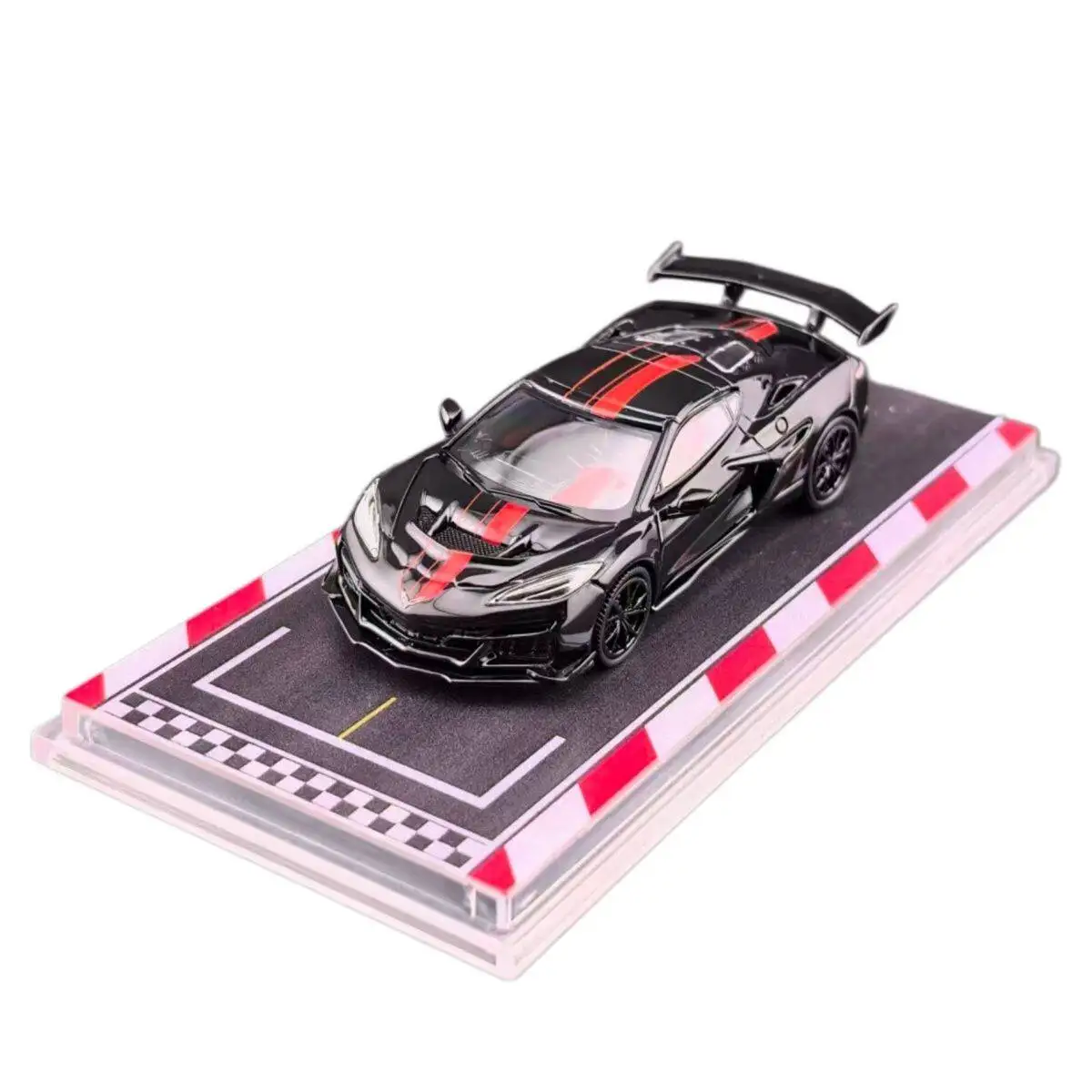 Фото В наличии: 1:64 c8 zr1, реалистичная миниатюрная модель автомобиля из литого сплава с резиновыми шинами, креативный декоративный предмет, праздничный сувенир. №4