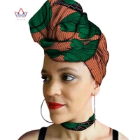 2022 african headscaft ankara necklace set african necklace matching headcaft africa wax print cotton necklace nigeria wyb182