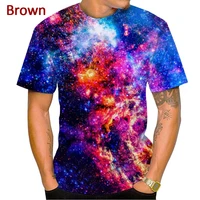 2022 hot sale new fashion mens 3d printed starry sky t shirt unisex pullover tee shirts personality 3d short sleeve t shirts