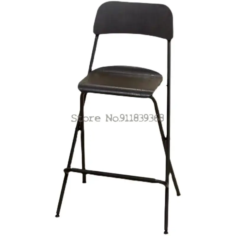 Барный стул барный из массива дерева складной скандинавский минималистичный