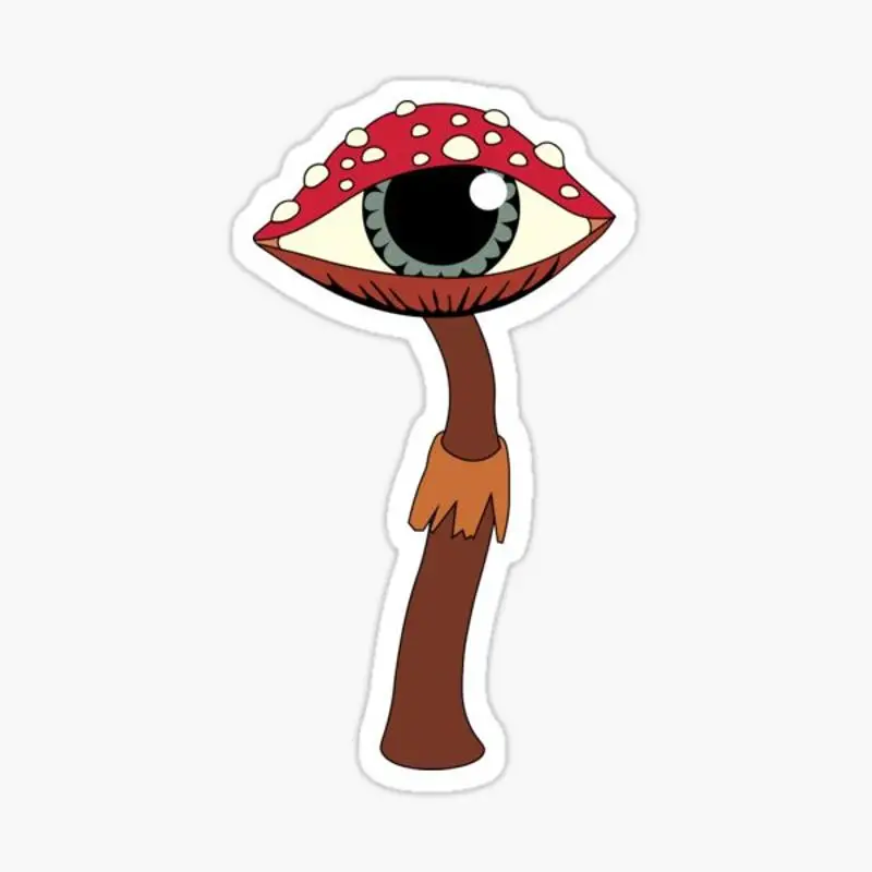 

Наклейка в виде грибов для ноутбука, декор для спальни, автомобиля, милый мультяшный художественный модный общественный чемодан