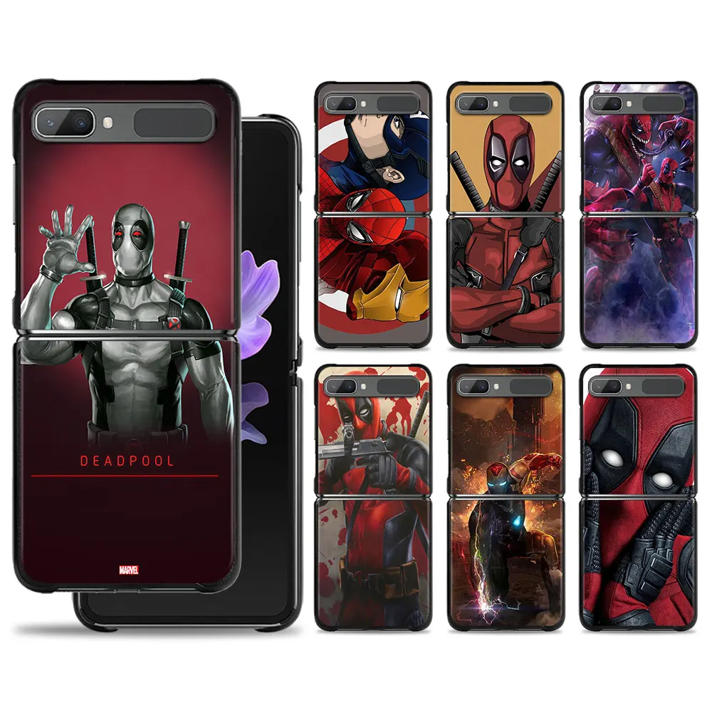 

For Samsung Galaxy Flip ZFlip4 Z Flip3 5G ZFlip3 ZFlip Phone Cover Hard PC Black Black Deadpool Iron Man Marvel