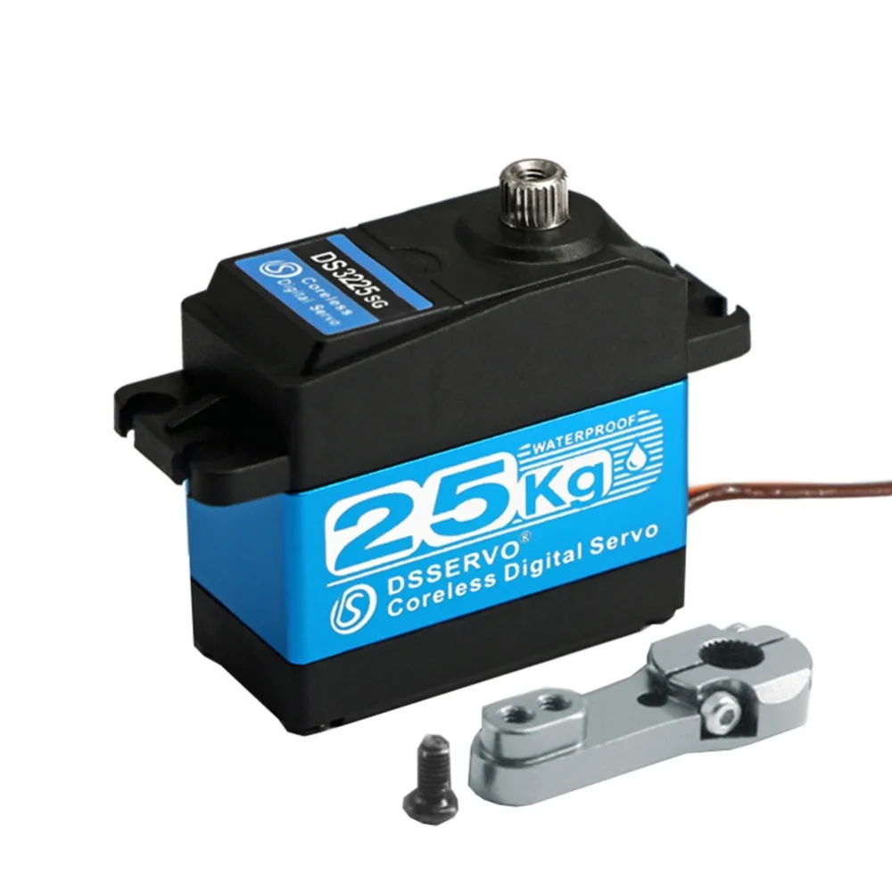180/270 градусов DS3225 серводвигатель из нержавеющей стали без сердечника 25 кг