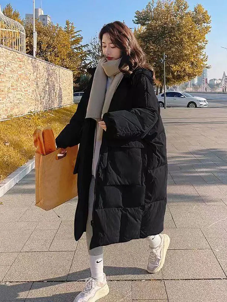 AOSSVIAO Parkas Winter Coat Women Fall 2022 New Korean Fashion Oversized Jacket with A Hood Loose Coats Elegant Ladies Outerwear