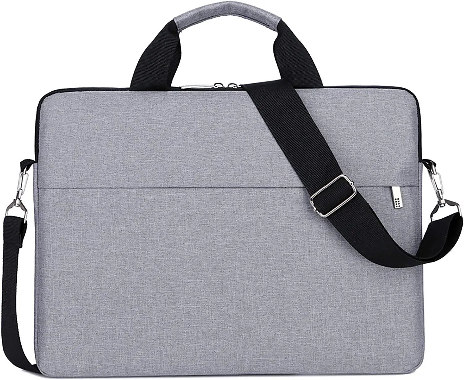 

Briefcase Notebook Cover Shoulder Bag Grey 15.6" Soft
