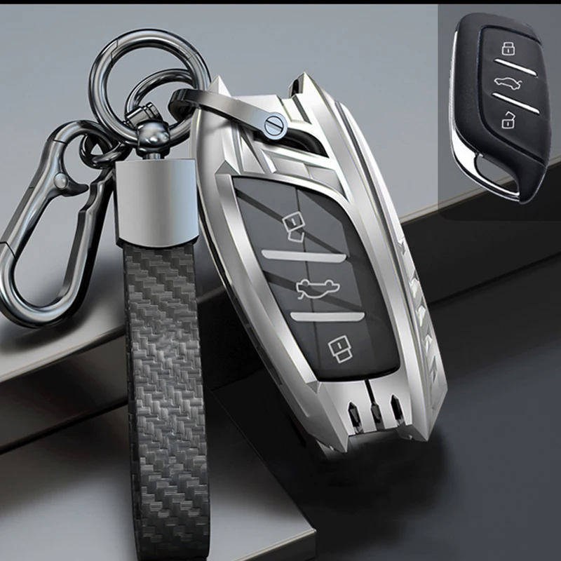 

Metal Key Case Zinc Alloy Anti-drop Waterproof For MG MG6 HS ZS Car Supplies