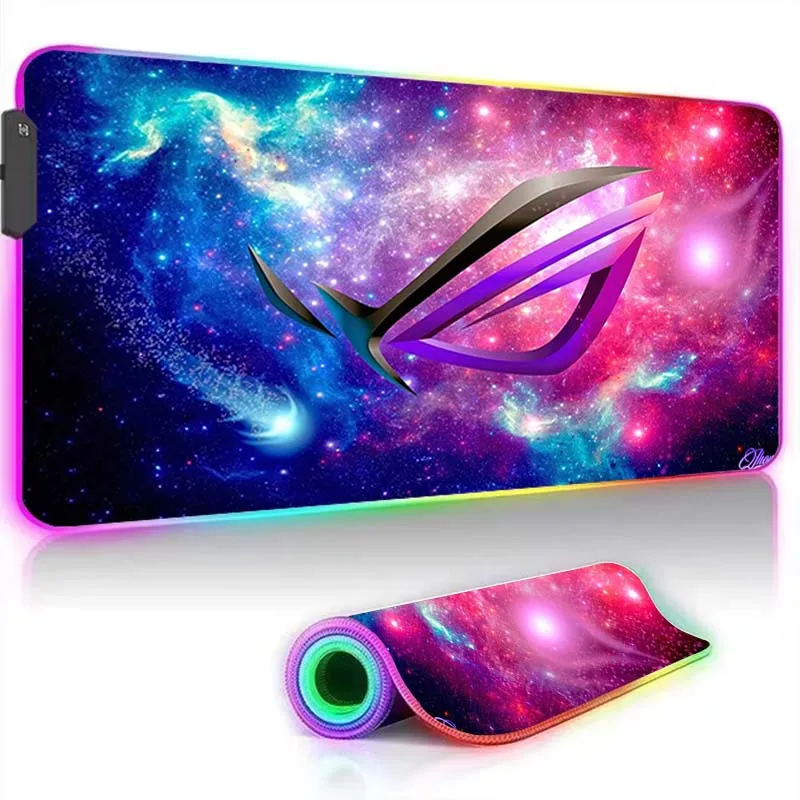 

ASUS ROG Back Light Mousepad Rgb Mouse Pad Gamer Deskmat Big Mousepepad Table Mat Setup Gaming Accessories Backlight Desk Office
