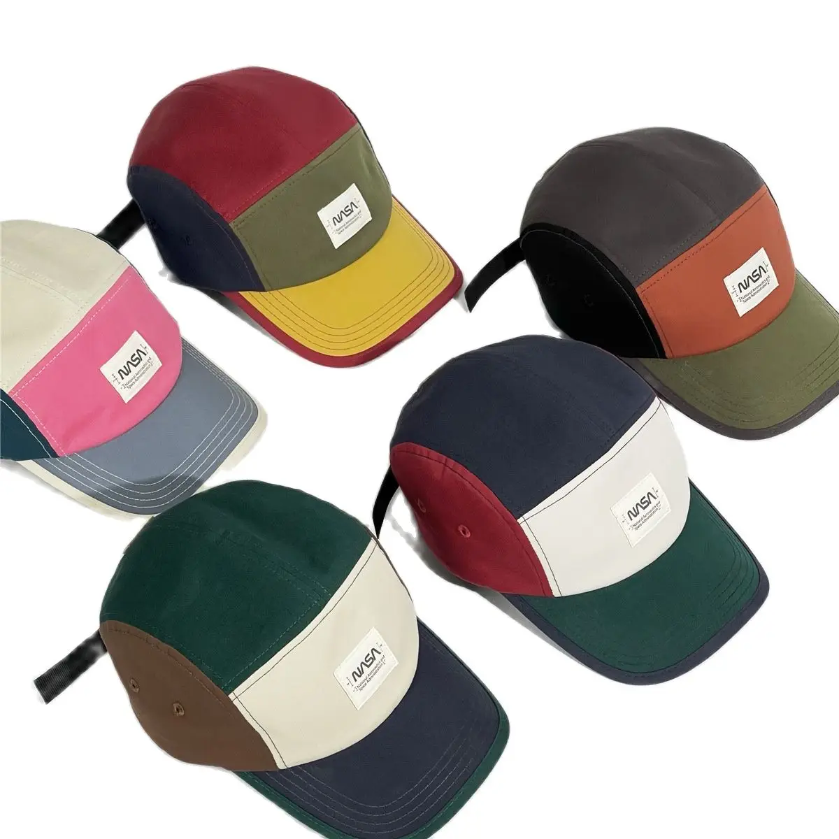 

Color matching American retro baseball cap Korean trend hat Japanese tooling wind hat street adjustable sunscreen cap
