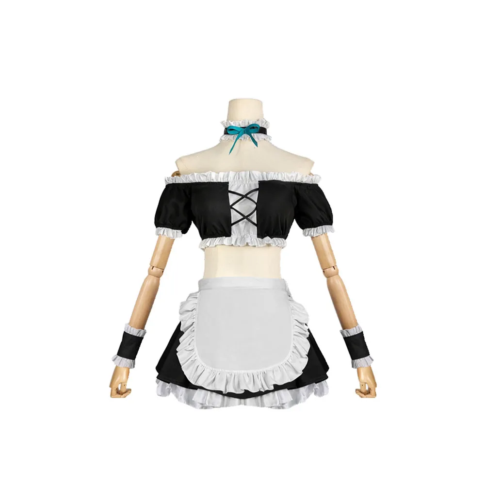 

DATE A LIVE.Honjou Nia.Angel Maid Costume.Anime Cosplay Costume.Cute.Loli Character.