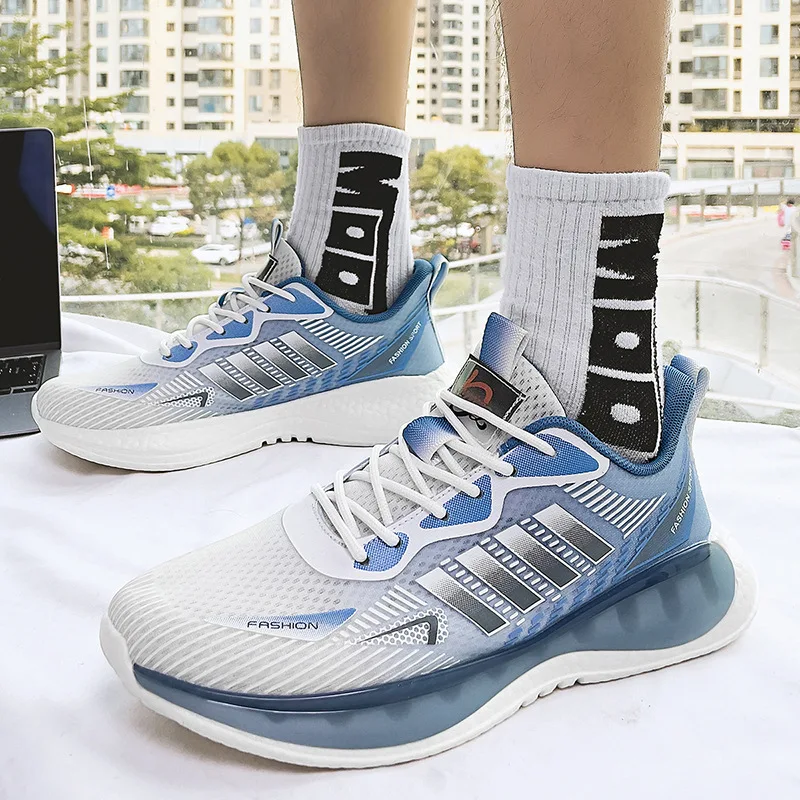 Men's Shoes Popcorn Sports Tide Shoes Summer Breathable Fashion Casual Running Shoes Youth Personality Versatile Net Shoes Men