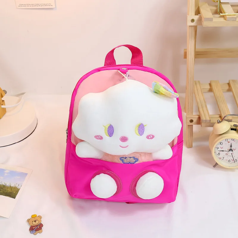 Cartoon Cloud kindergarten bag for girls Cute Star backpack for kids New Plush toy children's bag Cute Small Child girl backpack