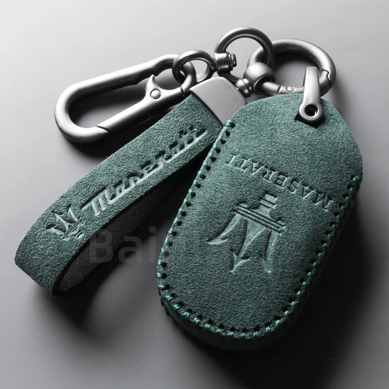 

ALCANTARA Luxury Suede Leather Car Remote Key Case Cover Shell For Maserati Levante Ghibli Quattroporte GT Granturism GranCabrio
