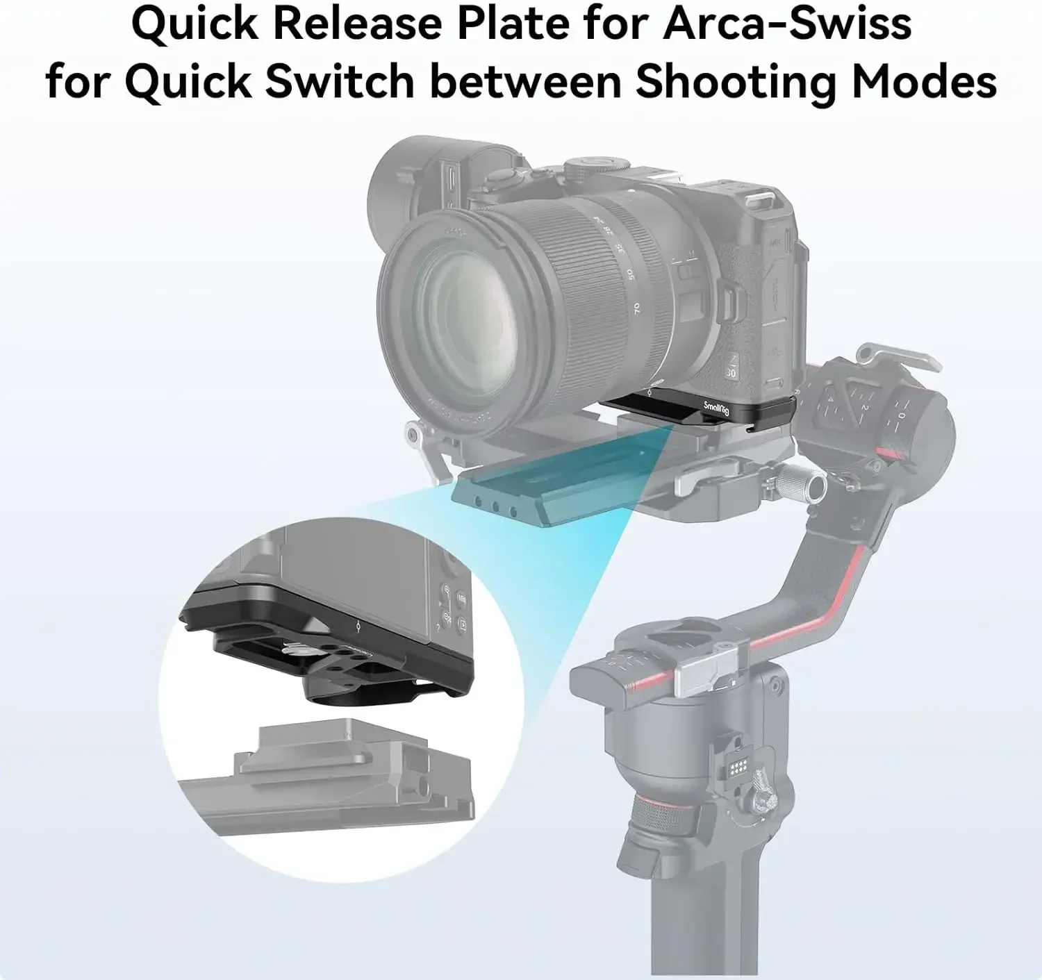 Фото Новая базовая пластина SmallRig Z 30 для камеры Nikon Z 30 с встроенным креплением Cold Shoe и быстросъемной площадкой №5