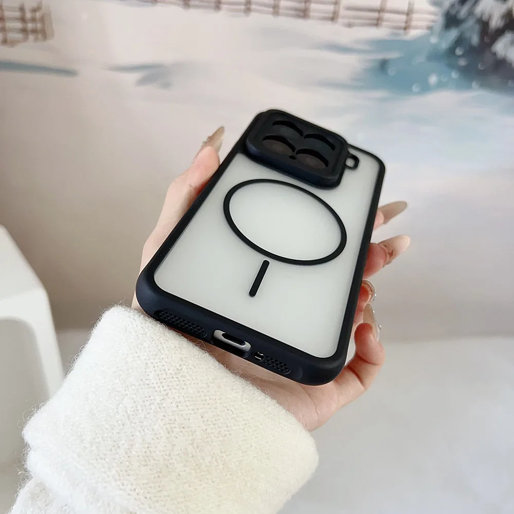 Магнитный охлаждающий гибридный чехол Magsafe для Xiaomi 17 15 14 Pro, противоударный жесткий чехол из поликарбоната, полупрозрачный корпус ярких цветов, Xiaomi17 (art.: 3920db5ca94bd) - 3920db5ca94bd