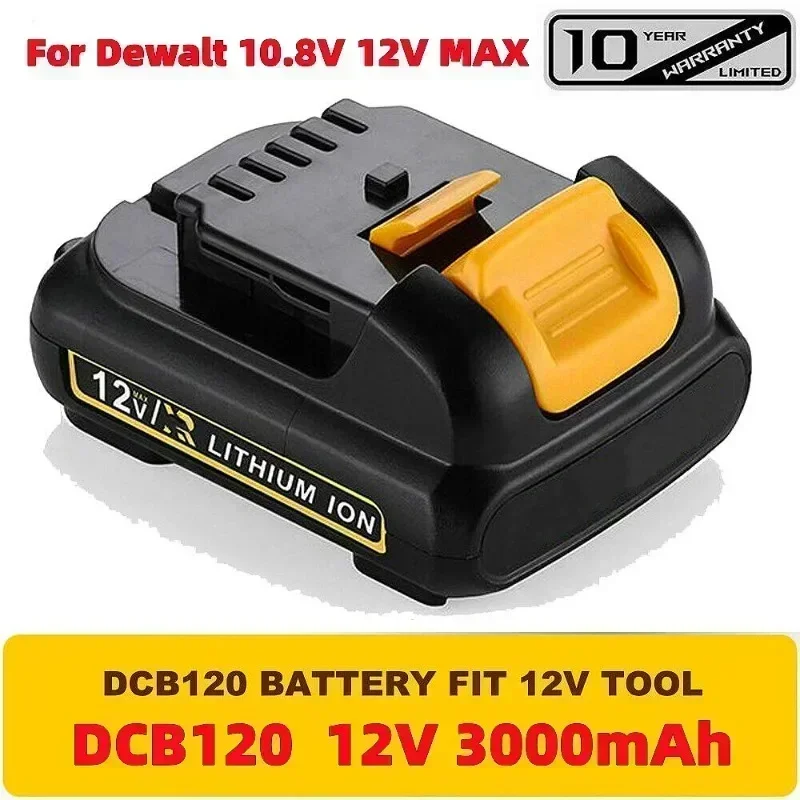 1-3 упаковки литиевая батарея 10 8 В/12 В 3 0 Ач 6 макс. 12 для Dewalt DCB127 DCB120 DCB121 DCB119