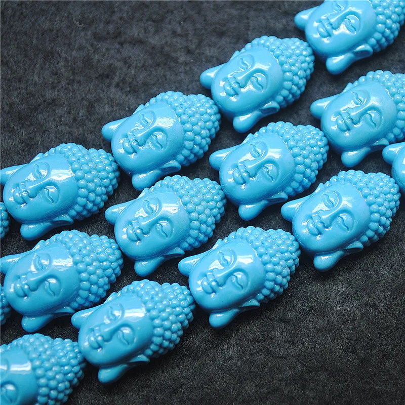 

12PCS Women's Neck;ace Matching Beads Buddha Heads 23X15MM DIY Jewelry Findings Clay Materials Wholesale Free Shippings