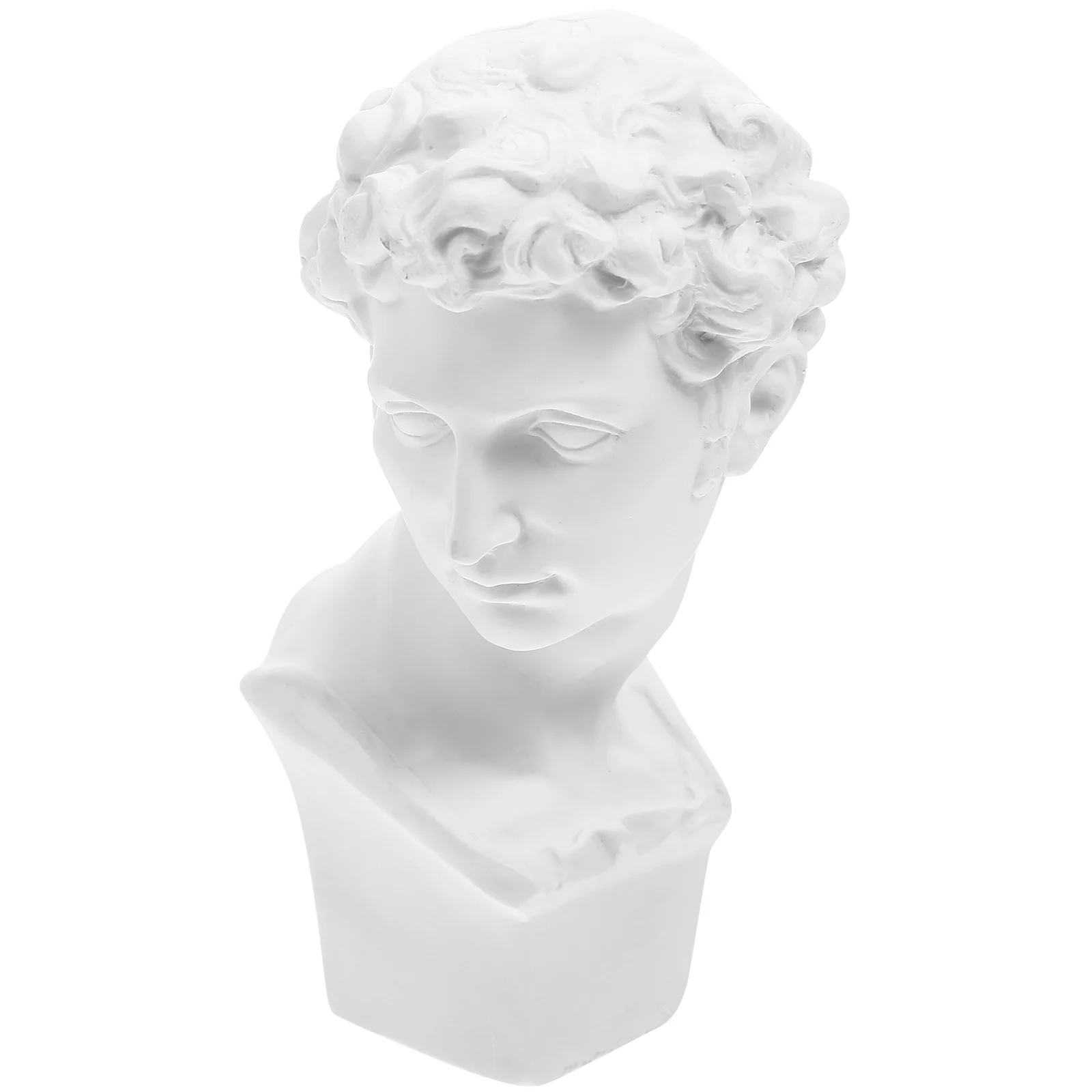 

Greek Bust Statue Decor Figurine Sculpture Resin Sculptures Head David Mythology Sketch Statues Model Roman Plaster Room