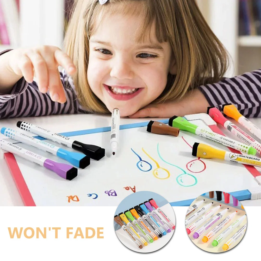 8Pcs Magnetic Erasable Whiteboard Markers Dry Erase for School Office Home Painting Pens classroom whiteboard pens