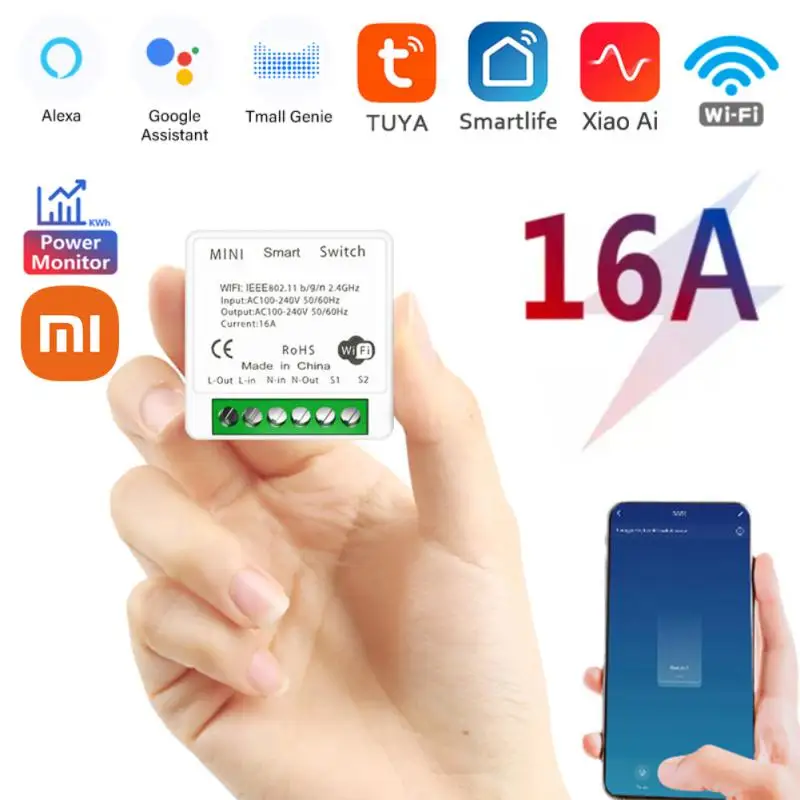 

Модуль смарт-выключателя Xiaomi Tuya с поддержкой Wi-Fi и таймером