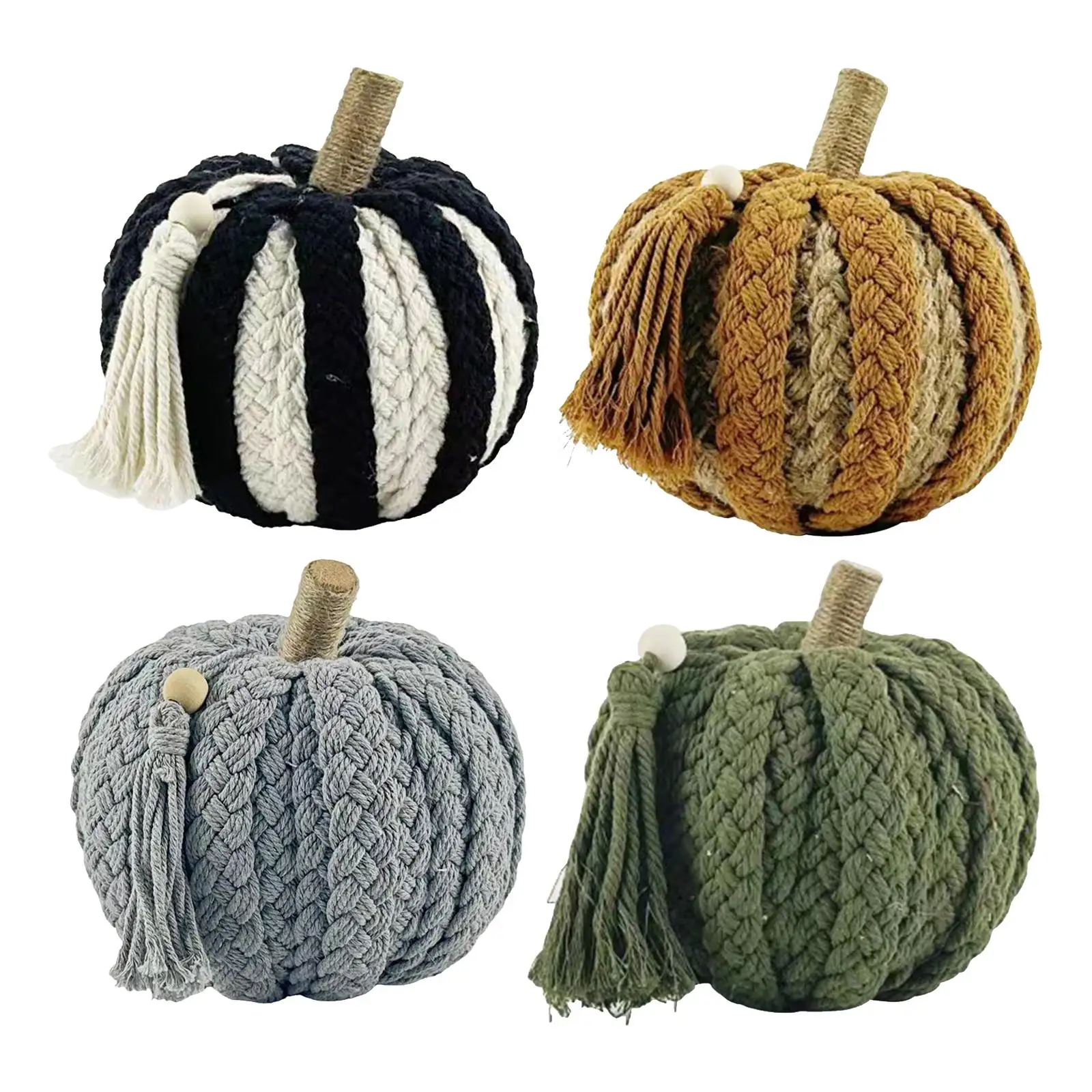 

Artificial Pumpkins Handwoven Autumn Rustic Decorative Fall Harvest Pumpkin
