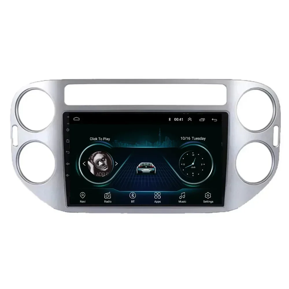 Фото 2 Din Android 13 Автомобильный стерео радио DVD GPS Мультимедийный видеоплеер 5G Wi-Fi камера DSP Carplay для Volkswagen Tiguan 1 NF 2006-16 №1