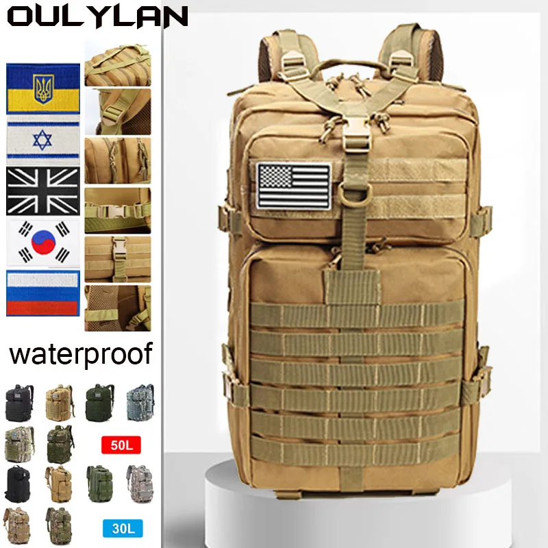 

Армейская охотничья сумка 30 л 50 л тактический рюкзак мужские военные походные сумки 3P штурмовая сумка дорожный рюкзак для рыбалки кемпинга Рюкзак