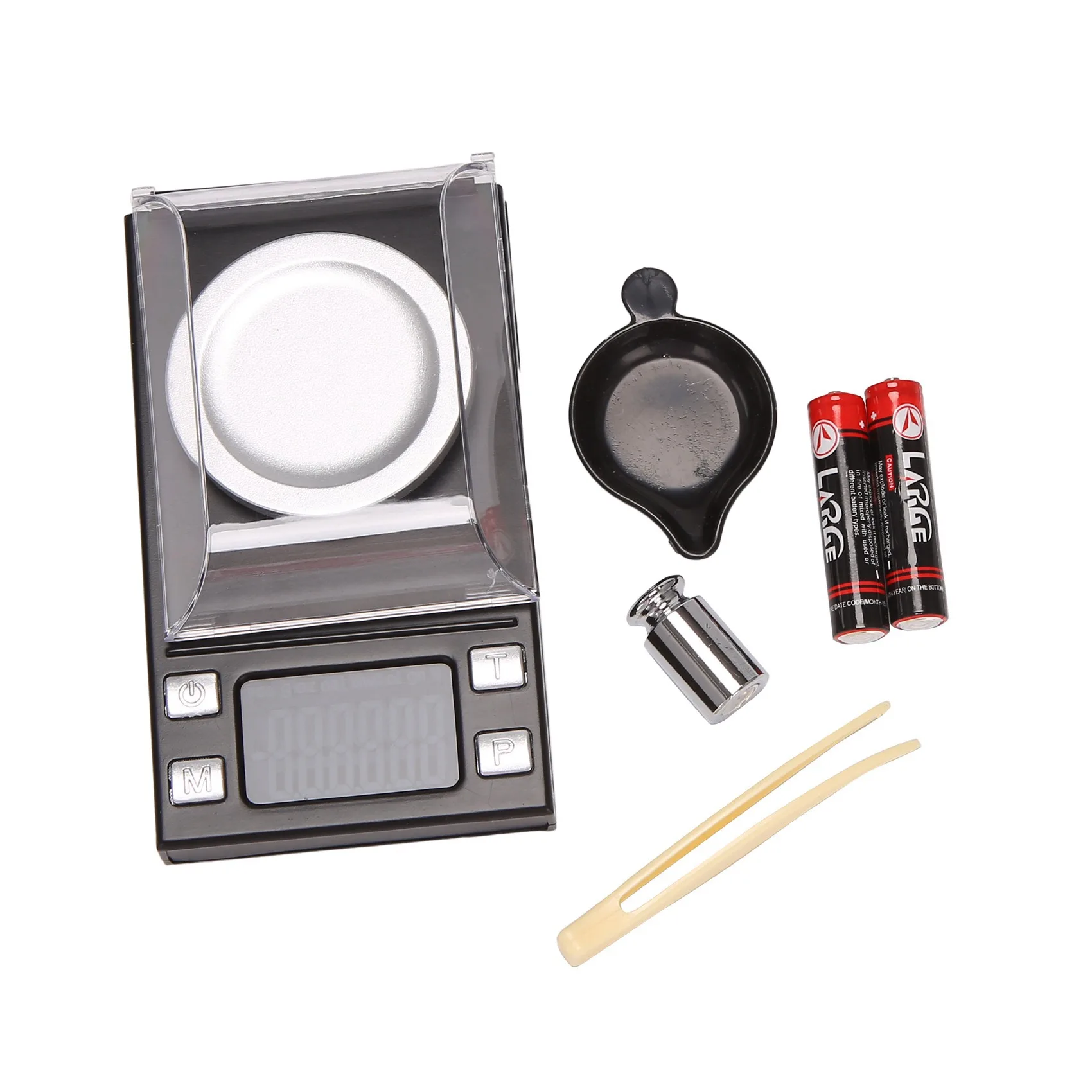 

Weighing Scale, 20G/0.001G Portable Mini Digital Scale with Back-Lit LCD with Calibration Weights Tweezers for Jewelry