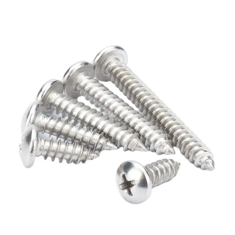 

M4 M5 STAINLESS STEEL PAN ROUND HEAD SELF TAPPING WOOD SCREWS CHIPBOARD