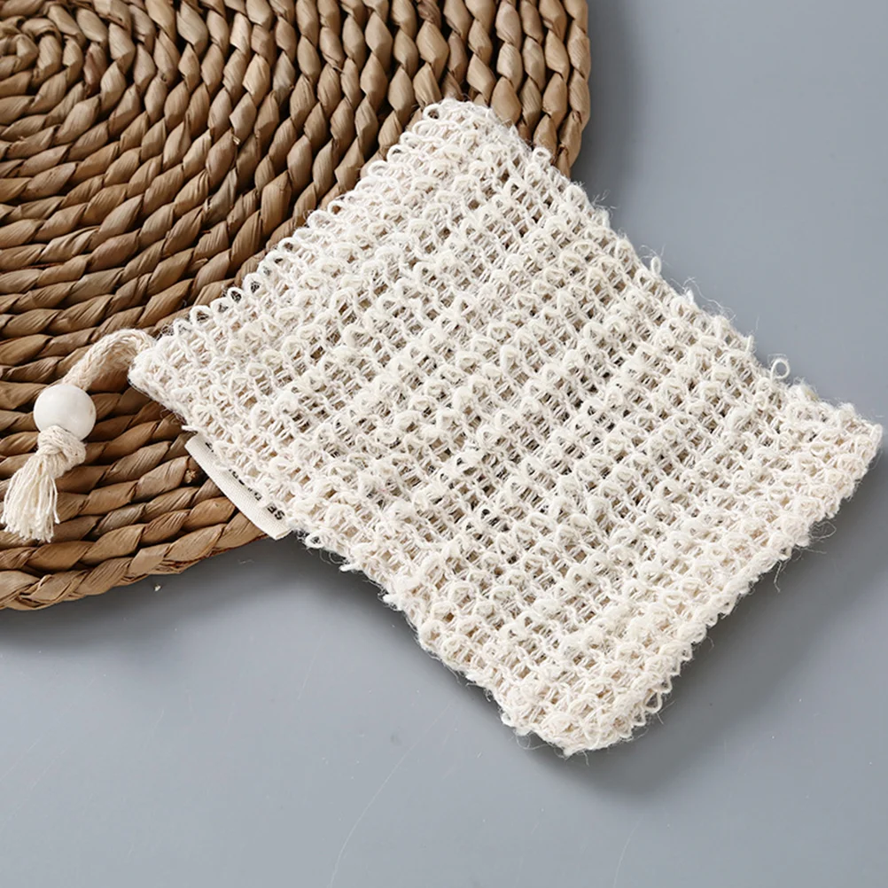 

6 Pcs Soap Bag Bubble Mesh Bag Protective Bag Soap Saver Cotton Linen Shower Soap Net Soap Foaming Net